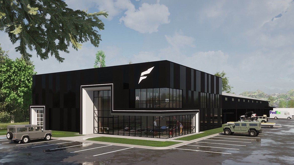 An architectural rendering of Flag Nor Fail's new building, which is being built near Sacred Waters Brewery north of Kalispell. (Courtesy photo)
