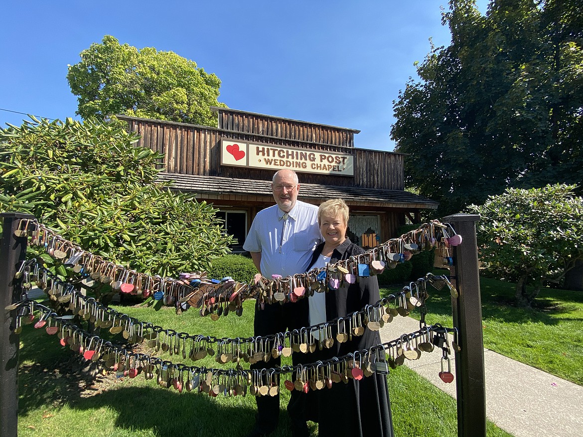 Don and Lynn Knapp have been in the business of tying knots for over 30 years at The Hitching Post Wedding Chapel in Coeur d'Alene. (MADISON HARDY/Press)