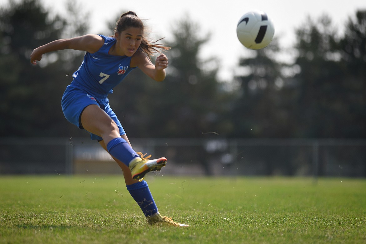 Calista Wroble takes a shot in the second half against Corvallis Saturday.