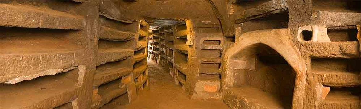 Pricilla Catacombs in Rome.