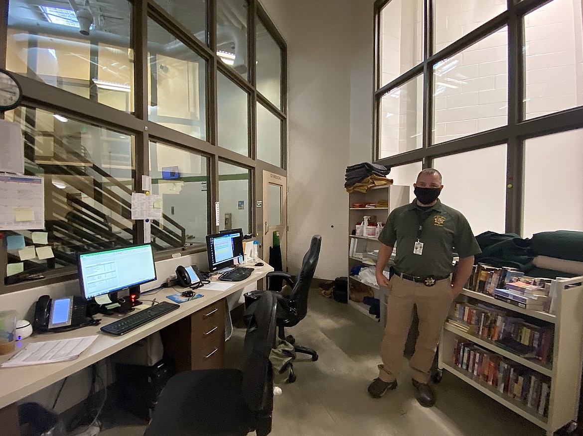 During the COVID-19 pandemic, the Kootenai County Jail transformed their facilities to maintain safety and quarantine infected inmates. KCSO Captain John Holecek highlights the county's medical area and professionals that worked overtime to support these efforts. (MADISON HARDY/Press)