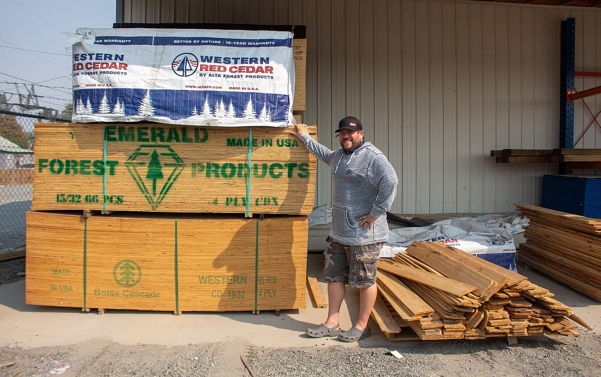 Jeremy Sewall, of Quincy Hardware & Lumber, has had trouble to keep lumber in supply this year as fencing has become a popular trend over the summer.