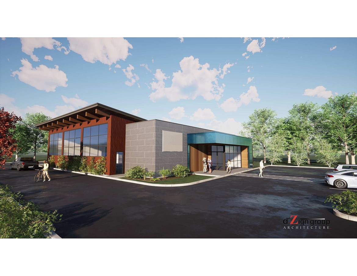 This drawing from d'Zign group architecture shows the proposed SafeSplash facility scheduled to open next summer on Schrieber Way in Coeur d'Alene.