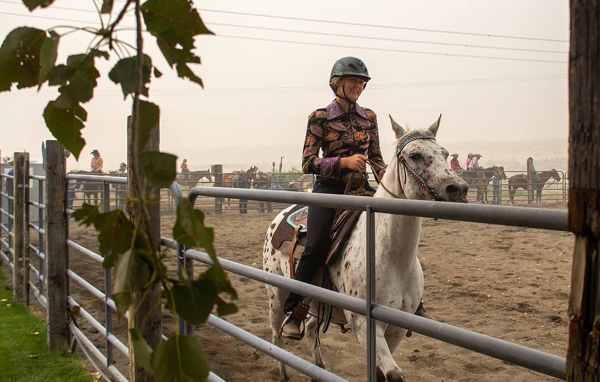 Smoke in the air didn't hamper the smiles as riders wrapped up their final Buckle Series event of the year at G & C Arena on Saturday in the first year the arena outside Ephrata has hosted the event series.