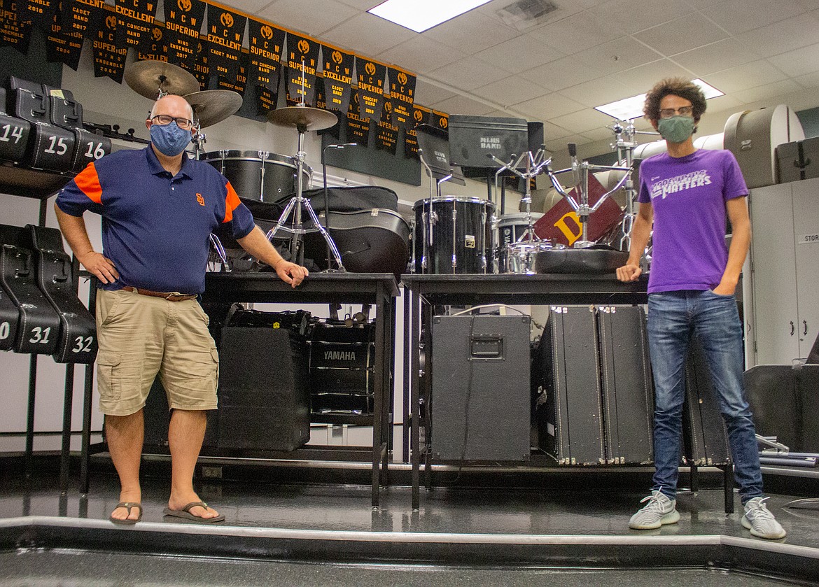 Moses Lake High School band teachers Dan Beich and Pablo Hernandez remain focused on trying to sustain the aspects of band that draw so many people to join as the year kicks off remotely.