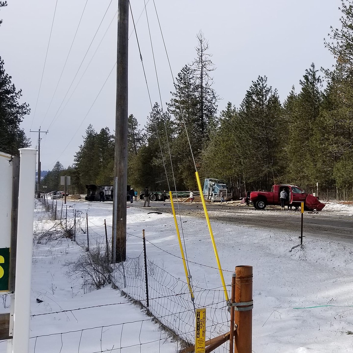 Residents who live near the intersection of Highway 53 and Atlas Road in Rathdrum say car accidents are a regular occurrence. The accident pictured in this photo happened Feb. 3, 2019.