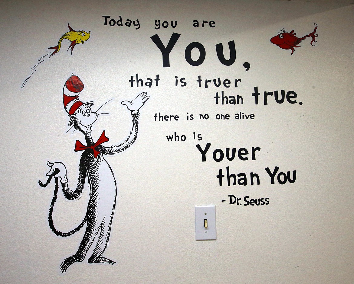 This line from Dr. Seuss decorated the hallway at Coeur d'Alene Christian School.