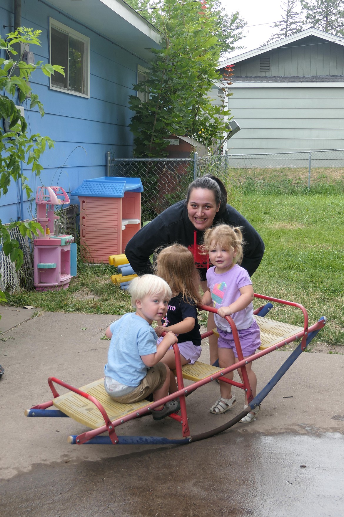 Coming full circle, Tuesday Hesselgesser now works at the day care/preschool she once attended. (Carolyn Hidy/Lake County Leader)