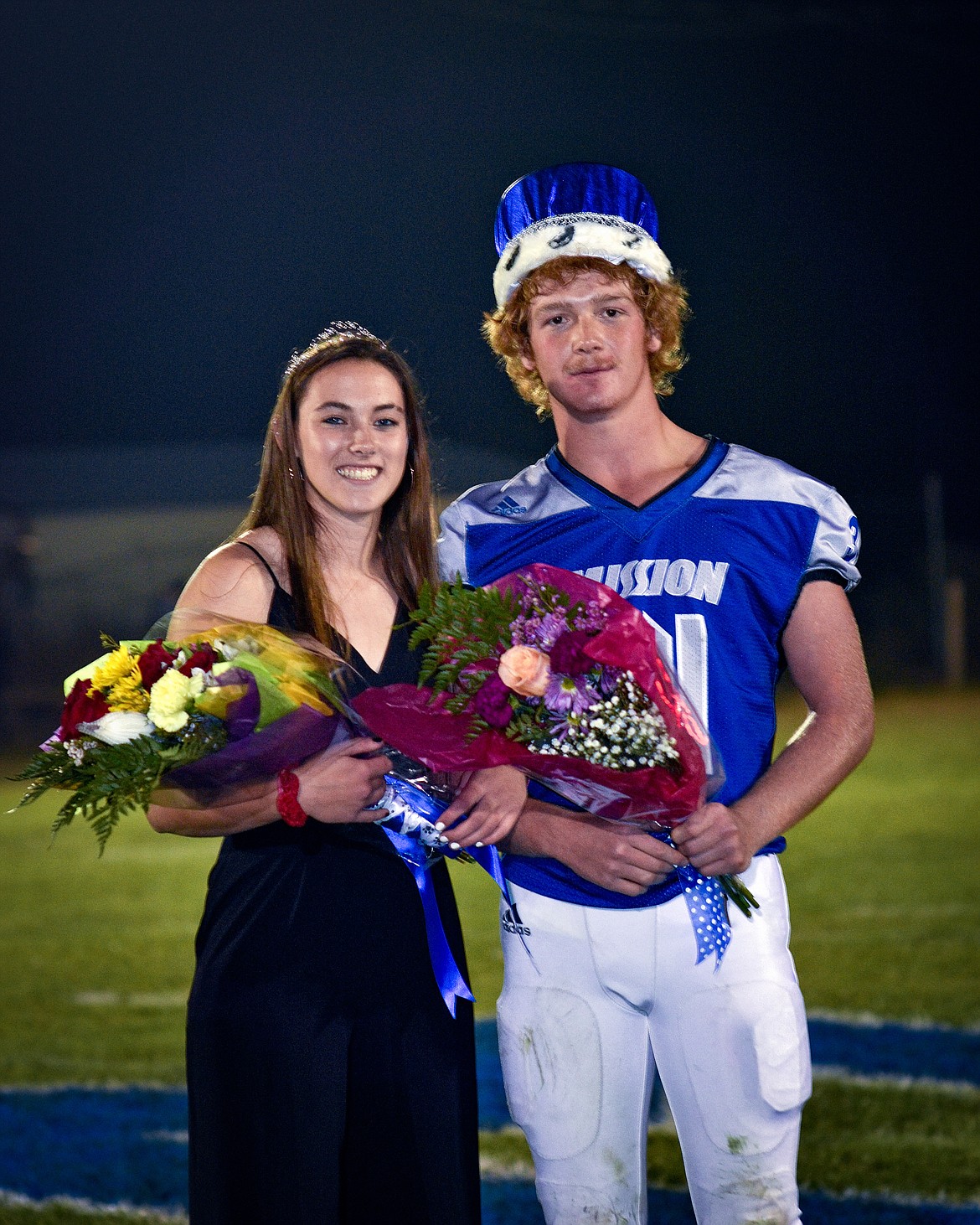 St. Ignatius homecoming queen Sydney Brander and king Layne Spidel. (Christa Umphrey)