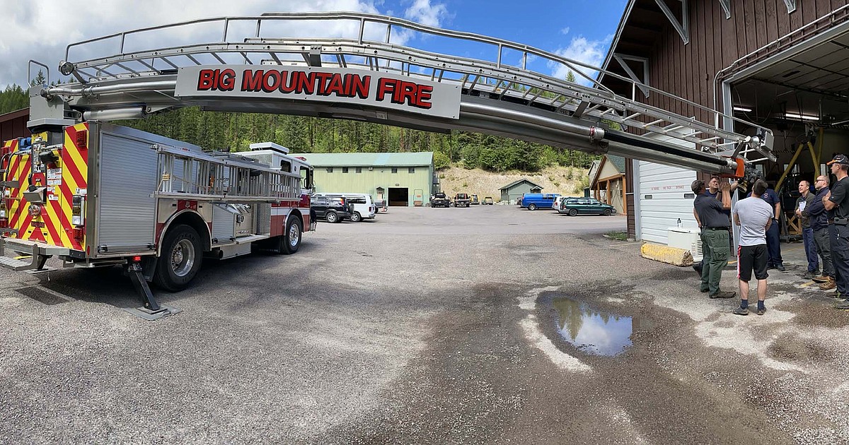 Big Mountain Fire Department trains with new truck Whitefish Pilot