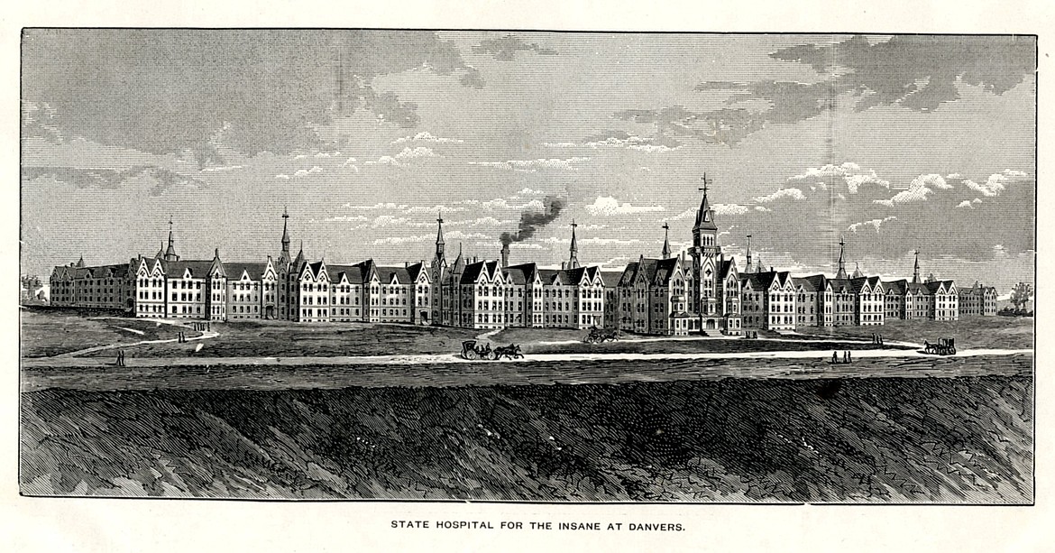 State Hospital for the Insane in Danvers, Mass., built in 1874, and a target of Dorothea Dix’s crusade against mistreatment of the mentally handicapped, was demolished by developers in 2006.