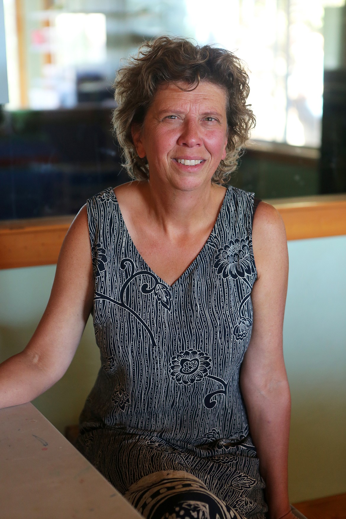 Site manager Cathy Hay is pictured at the new home of the ACES After School program in Bigfork on Sept. 9. (Mackenzie Reiss/Bigfork Eagle)