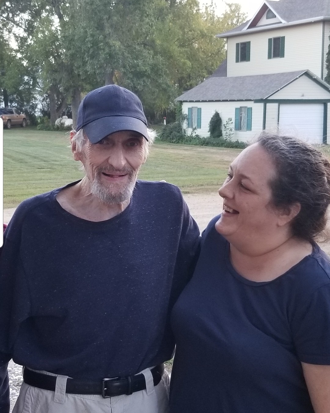 Serenity Frantzen is pictured with her father, Robert Marr, in September of 2020. Marr had recently been removed from the Whitefish Care and Rehabilitation Center following the facility's COVID-19 outbreak. (Photo provided by Serenity)