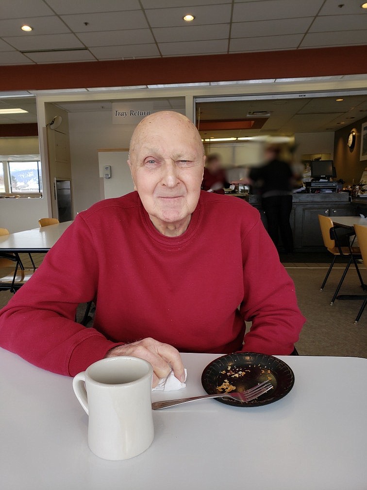 Alton "Ott" Johnson is pictured about one week before he was sent to rehab at the Whitefish Care and Rehabilitation Center. Ott passed away about three months later from COVID-19-related complications at the age of 92. (Photo provided by Deb Johnson, Ott's daughter)