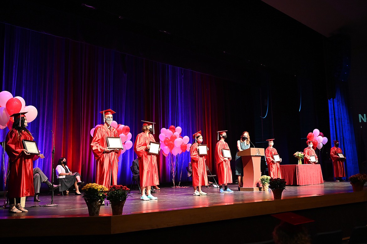 Eight graduates of the NIC Adult Education Center were named GED Students of the Year during a recent graduation ceremony: Lucas Cox, Bonners Ferry; Kaelon Curto, Sandpoint; Alexis McLaughlin, Silver Valley; and from Coeur d’Alene, Hayden Blanks, Faith Giltner, Sarah Kitchings, Henry McDaniel, and Mariah Williams.