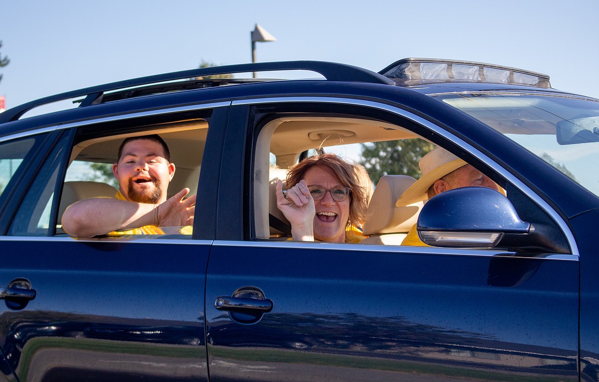Smiles abounded, both inside cars and on the streets, as the 2020 Columbia Basin Buddy Walk car parade made its way through Moses Lake on Saturday, Sept. 26.