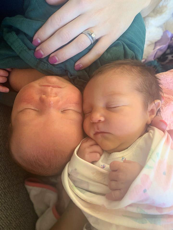 Double cousins Blake and Everly Dorosh were born just more than 24 hours apart in Kootenai Health on Sept. 23 and 24. Their moms are sisters and their dads are brothers, so they're cousins on both sides of their family.