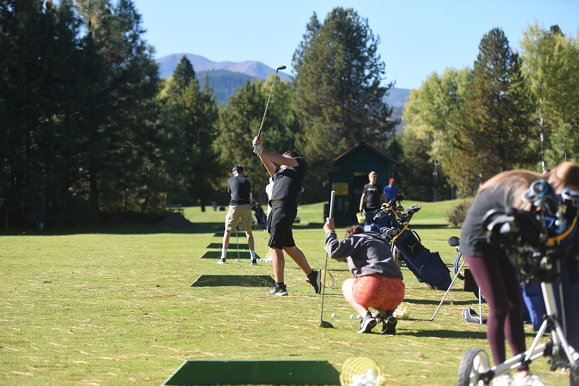 The Loggers golf team practiced at the Cabinet View Golf Course on Sept. 29. Four of the Libby squad headed to the state championship in Butte the following day.