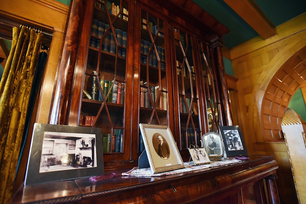 The Empire-era one piece mahogany breakfront in the Great Hall had to be brought into the home through the library window due to its size. (Casey Kreider/Daily Inter Lake)