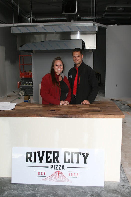 Courtesy photo
Owners Jacqueline and Phillip Barnard at River City Pizza, which opens soon at 3270 W. Prairie Ave. (where it meets Atlas Road) in northwest Coeur d'Alene.