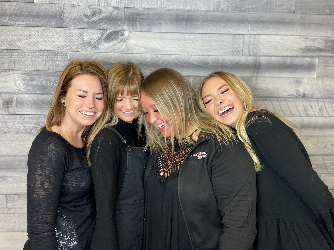 Courtesy photo
Employees share a laugh at the new Slick Rock Tanning & Spa, now open at 281 W. Hayden Ave. (northeast corner with Highway 95).