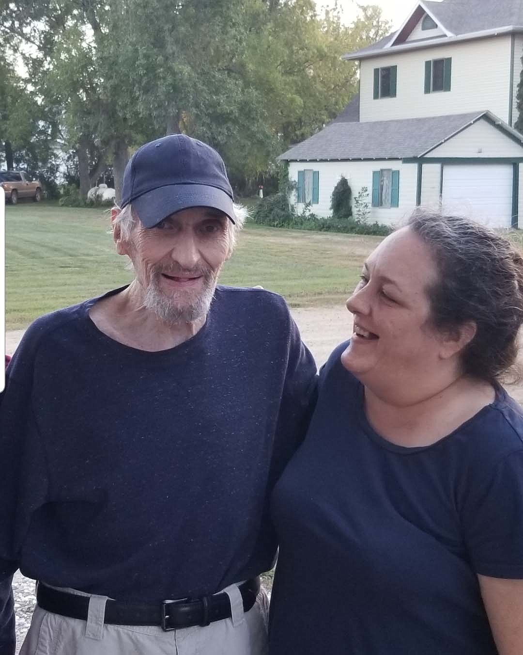 Serenity Frantzen is pictured with her father, Robert Marr, in September of 2020. Marr had recently been removed from the Whitefish Care and Rehabilitation Center following the facility's COVID-19 outbreak. (Photo provided by Serenity Frantzen)
