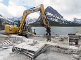 Many Glacier Road work on schedule
