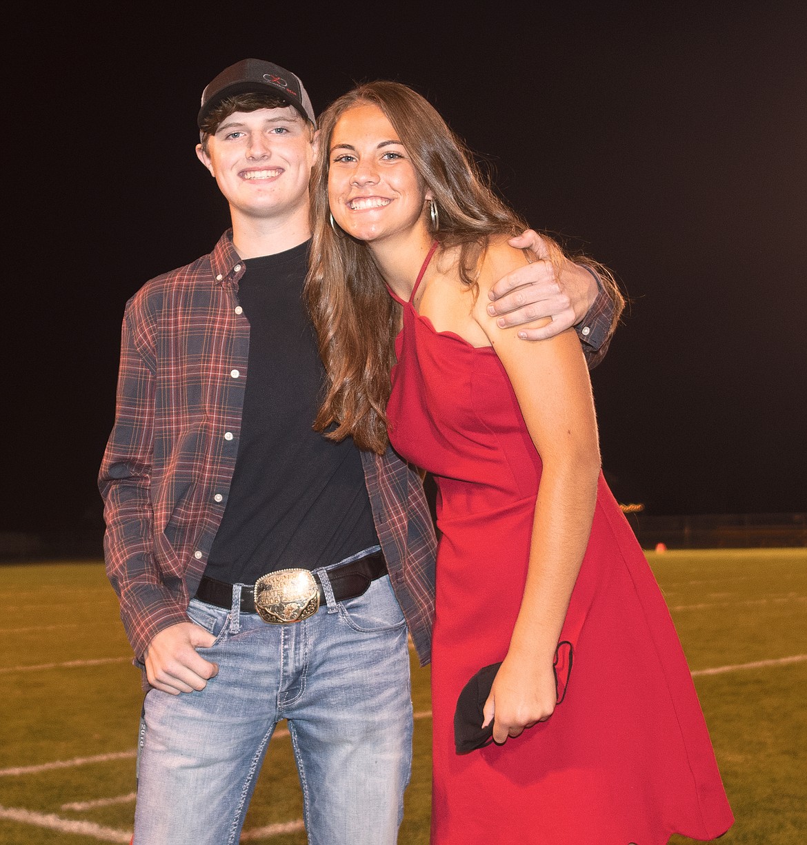 Junior prince Ty Allen and princess Jenna Weaver.