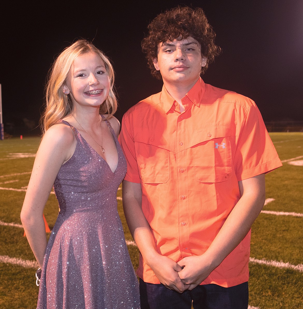 Sophomore prince Blaise Wunderlich and princess Payton Lemburg.