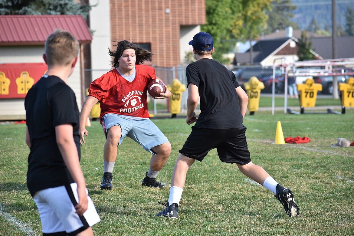 Ben Stockton tries to avoid a defender on Wednesday.