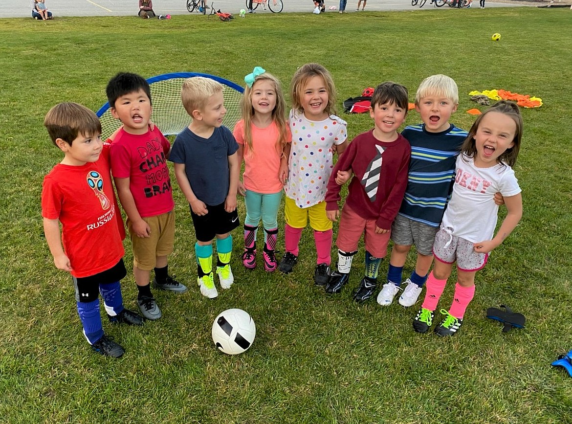 With Sandpoint Rec League soccer underway for the 2020 season, these kids in the U5 division are off to a hot start. Pictured (from left) is Jude Baroni, Ezekiel “Zeke” Karst, Ivan Peak, Clara Rawson, Estelle Skinner, Indy Parr-Coffin, Isaac Good, and Ellie Klontz. The Submarines kicked off the season last week playing hard, scoring goals and having fun out there on the field together. With awesome players like these, you know the future of Bulldog soccer is in good hands.