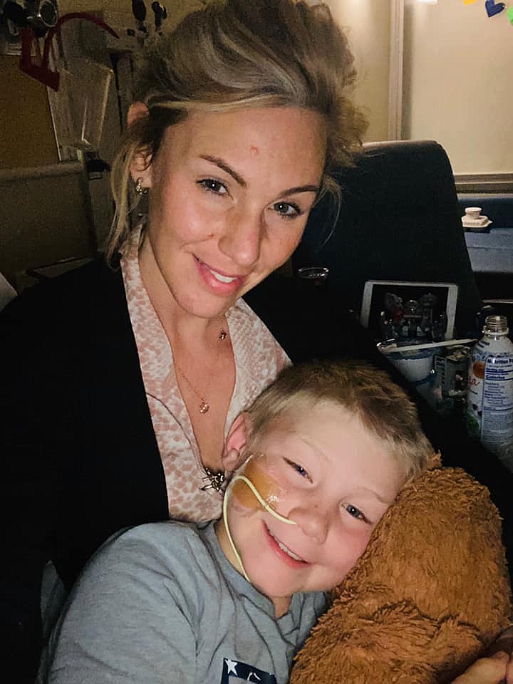 Maverick Bench grabs a quick photo with his mother, Colleen. (photo provided)