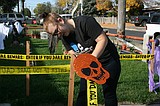 Family's love of Halloween on display in front yard