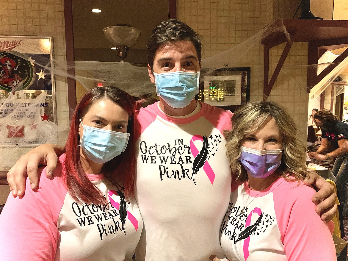 Shoshone Medical Center's Stephanie Martin, Casey Winchel and Shayleen Jerome smile for the camera at this year's Tata's Party.