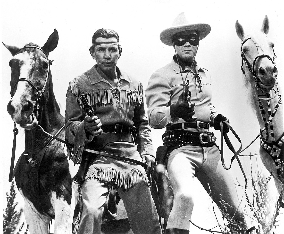 Lone Ranger and Tonto with “the great horse Silver.”
