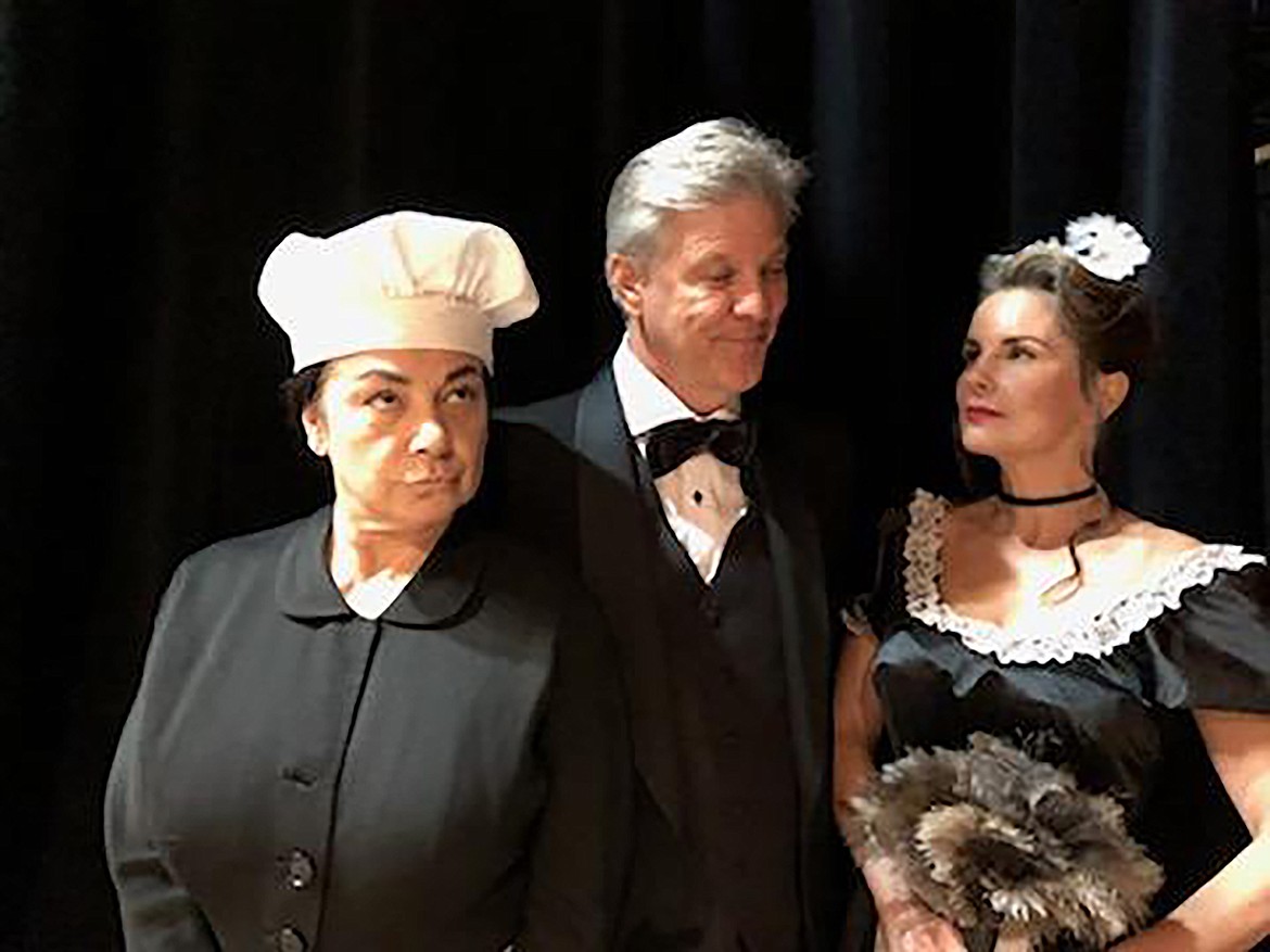 Cast members for the “Clue” staff pose for a photo. Originally a board game,  a stage production of ”Clue" will open on the Panida state on Thursday, Oct. 22.