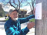 Poems posted on poles
