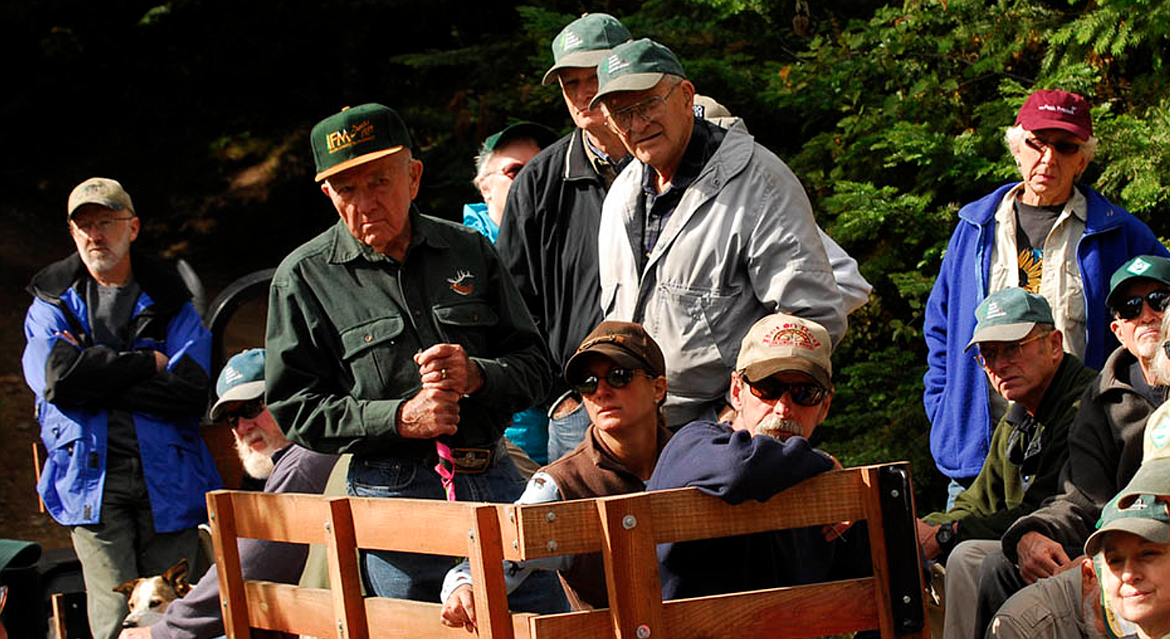 Loggers learning about forest estate and management planning