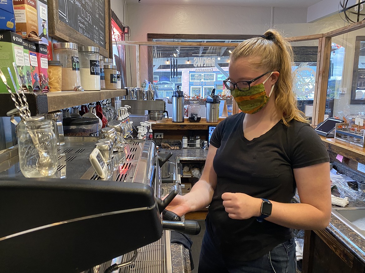 Madison Napierala, 20, grew up in Harrison and now works at the Cycle Haus Bikes and Brews cafe and bike shop. (MADISON HARDY/Press)