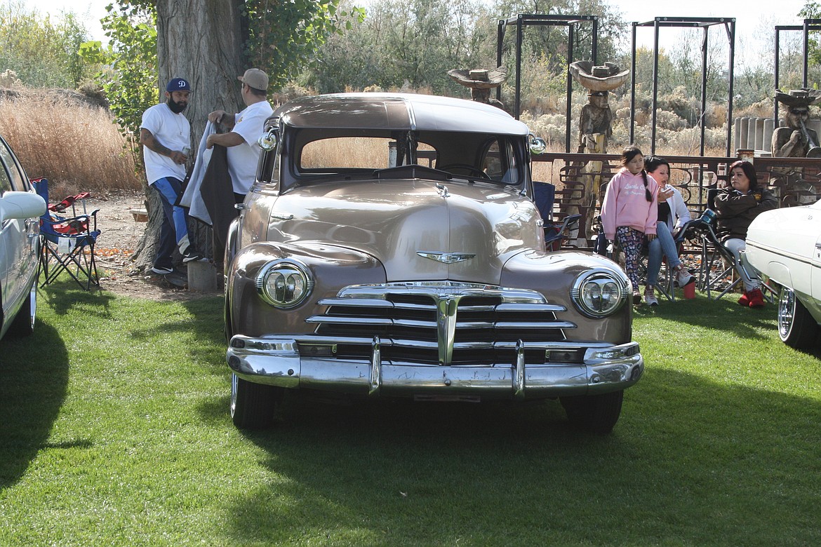 Classic cars, like this 1948 Chevrolet Stylemaster, were on display at Zamora Park in Moses Lake Saturday during one of the last car shows of the year.