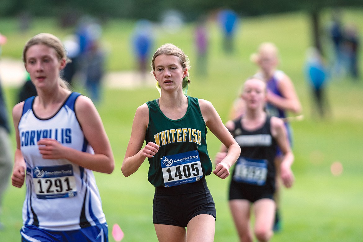 Bulldog junior Paetra Cooke runs to a sixth place finish and all-conference honors at the Western A Fall Classic cross country meet Saturday at WLGC. (Chris Peterson/Hungry Horse News)