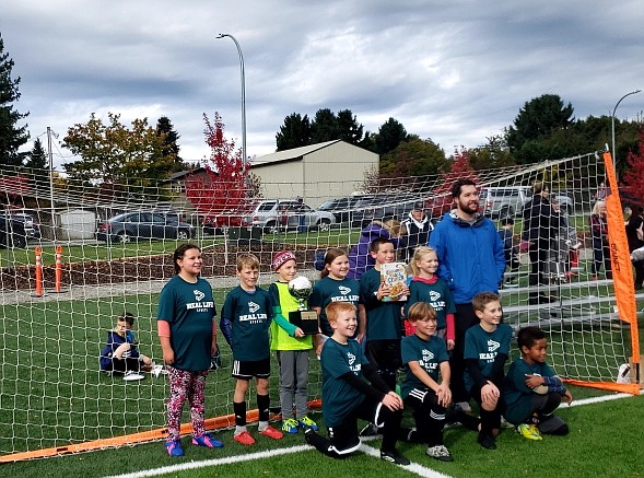 Courtesy photo
The Green Destroyers won the 3rd/4th Grade Cereal Cup soccer championship at The Fields at Real Life Ministries. In the front row from left are Macklin Gillis, Calvin Gant, Ryker Stevens and Owen Sheppard; and back row from left, Elaina Rubio, Reise Reardon, Micah Gurlov, Sophia Perkins, Peter Ratcliffe, Piper Gorham and coach Josh Martin.
