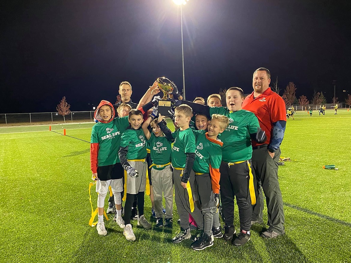 Courtesy photo
The Vipers won the 5th/6th Grade Cereal Bowl flag football championship at The Fields at Real Life Ministries. From left are Kelan Moore, Stratten Hertwick, coach Brad Rasor, Jonah Ebert, Crew Thompson, Jeremiah Clark, Houston Holland, Brayden Smith, Paxon Rasor, Liam Alderman, Gavin Tosi, Cooper Moore and coach Mike Moore.