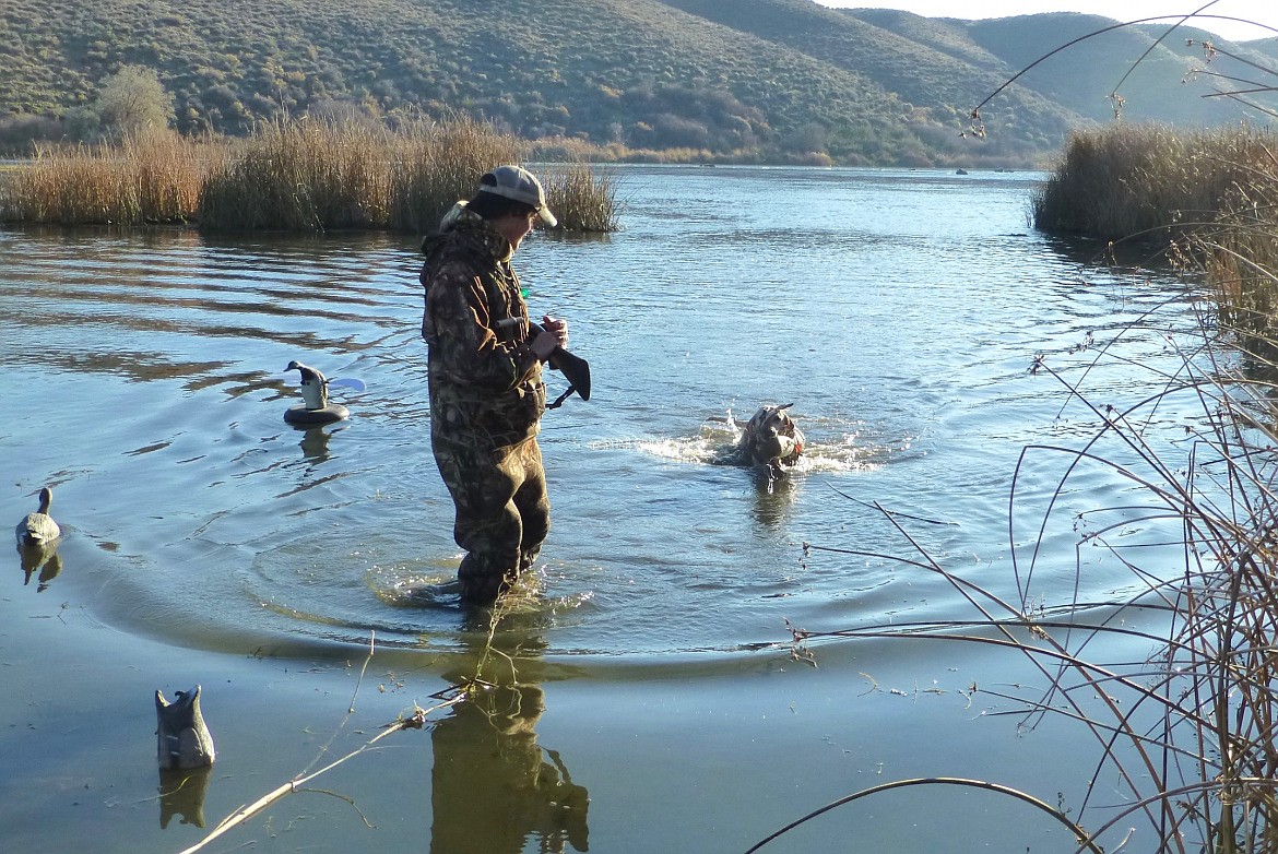 Roger Phillips/Idaho Fish and Game
A duck hunter on the Snake River.