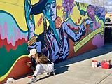 Adding color to the city skatepark