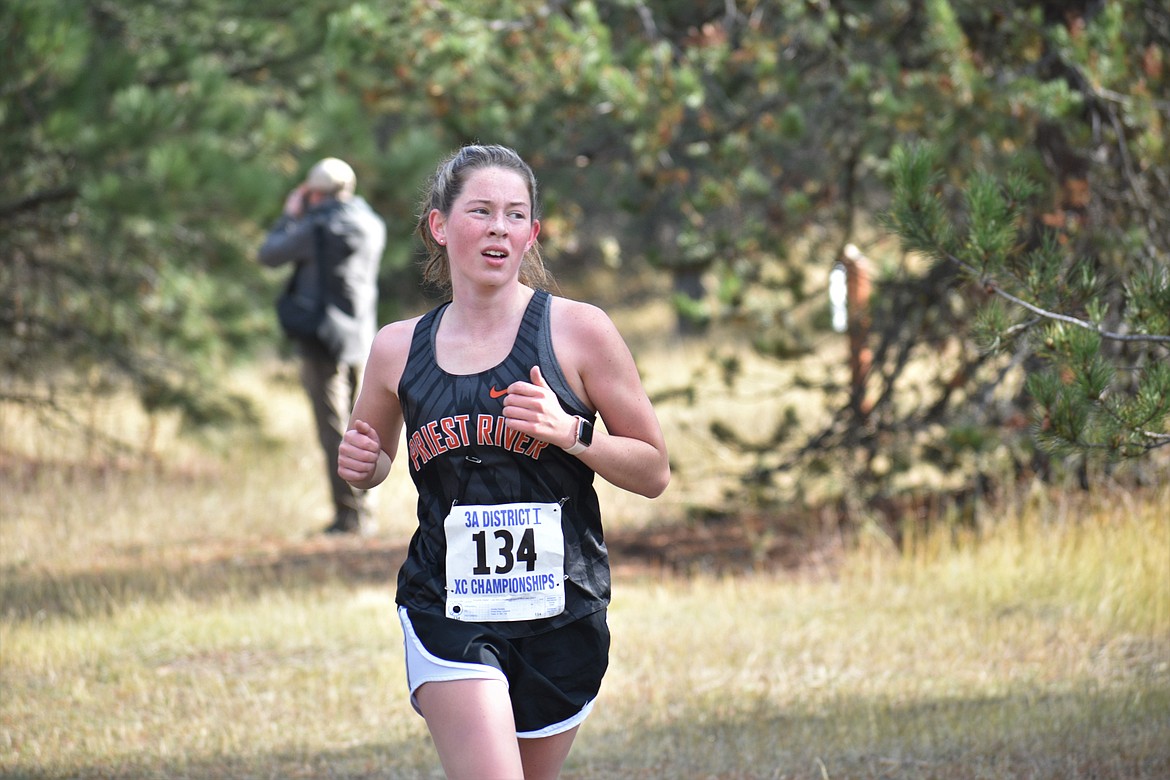 Senior Annika Rantala competes in the regional championships last Thursday at Farragut State Park.