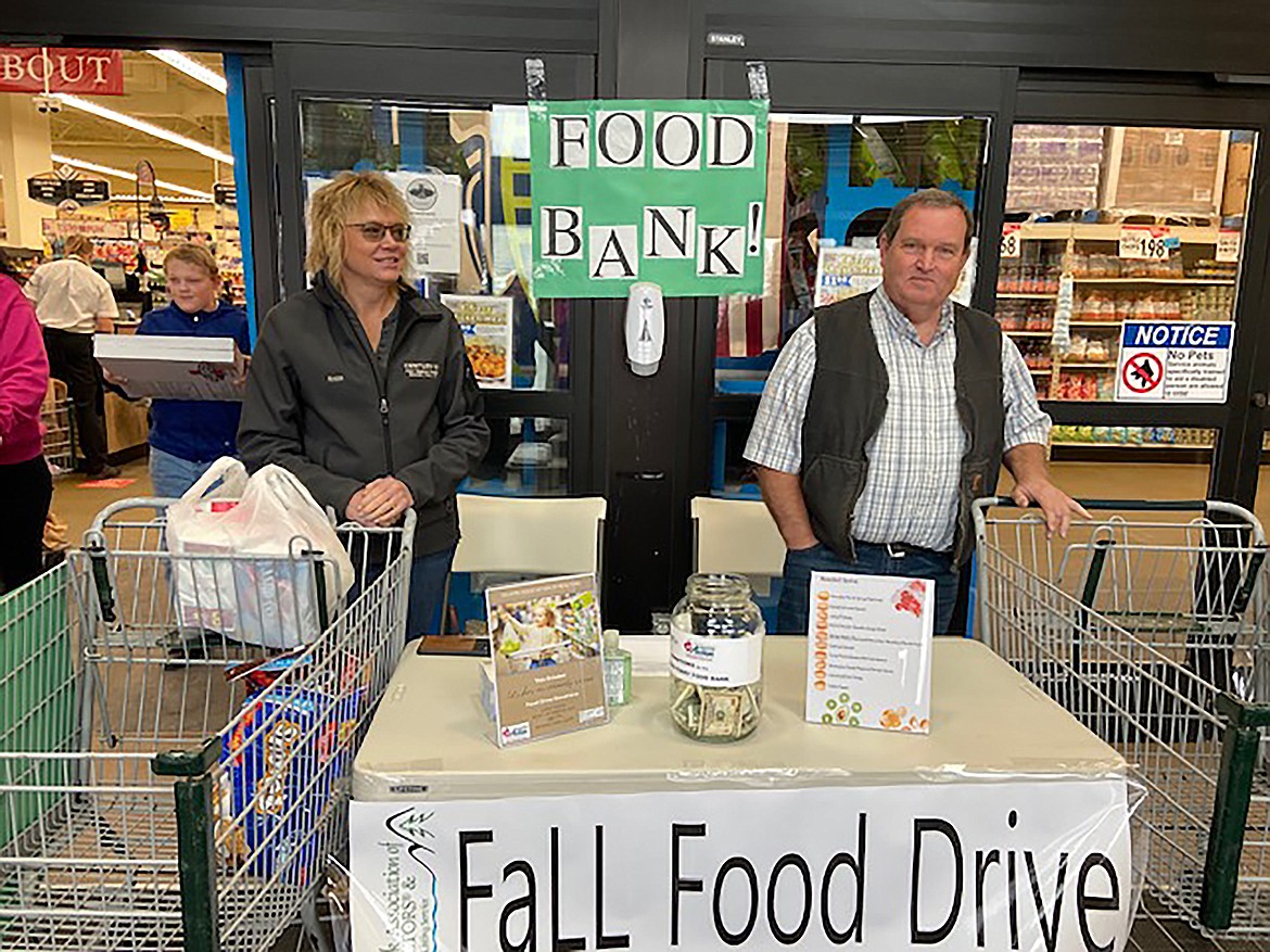 Selkirk Association of Realtors members at the organizations fall food drive on Friday, Oct 23, 2020.