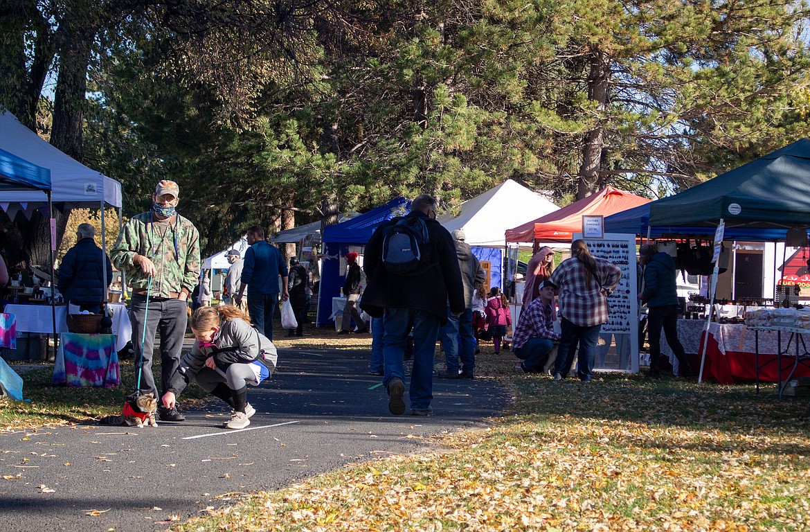 Vendors lined the walking paths at McCosh Park for the final time this fall as the Moses Lake Farmers Market wrap up their outdoor season.