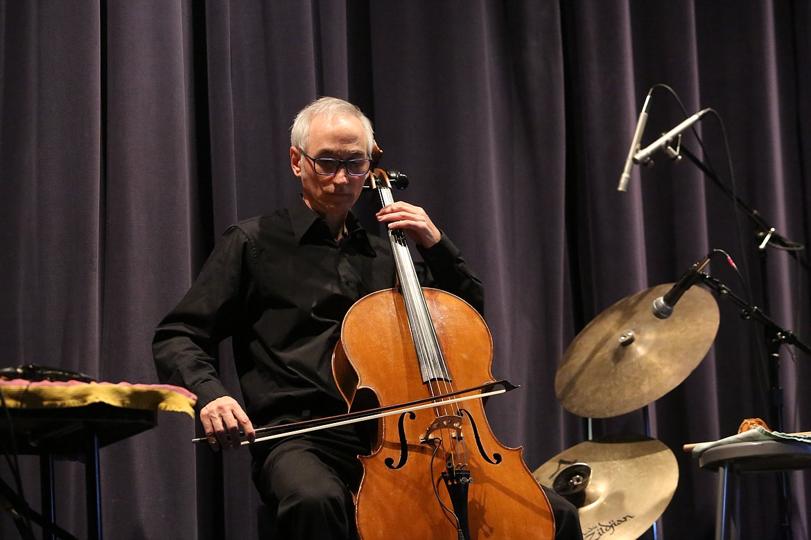 Gideon Freudmann, trained cellist, composer, songwriter and founding member of the Portland Cello Project, performed the score to Friday's showing of the 1922 silent film Nosferatu, making use of loop pedals, cymbals and a plastic rattle to provide soundtrack and sound effects throughout the show.