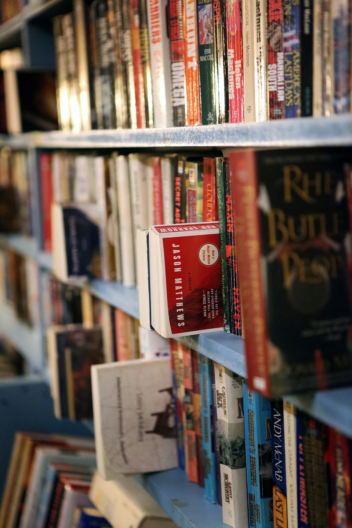 Books fill shelves, boxes and tables inside the independent bookstore, Bad Rock Books, in downtown Columbia Falls.
Mackenzie Reiss/Daily Inter Lake